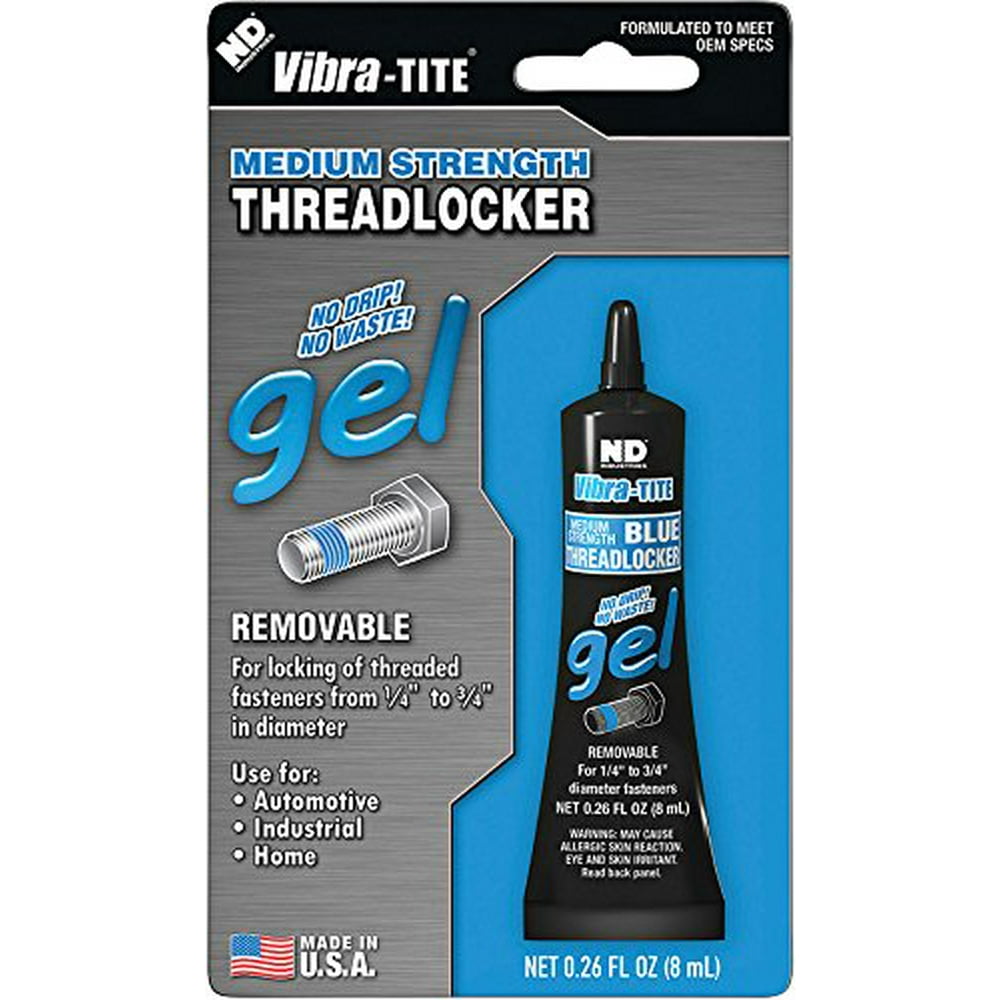 VibraTITE 125 Removable Medium Strength Gel Anaerobic Threadlocker, 8