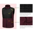 thumbnail image 5 of Little Donkey Andy Men's Lightweight Golf Vest Warm Outdoor Sleeveless Jacket for Hiking Travel Running Casual Black/Dark Red XL, 5 of 8