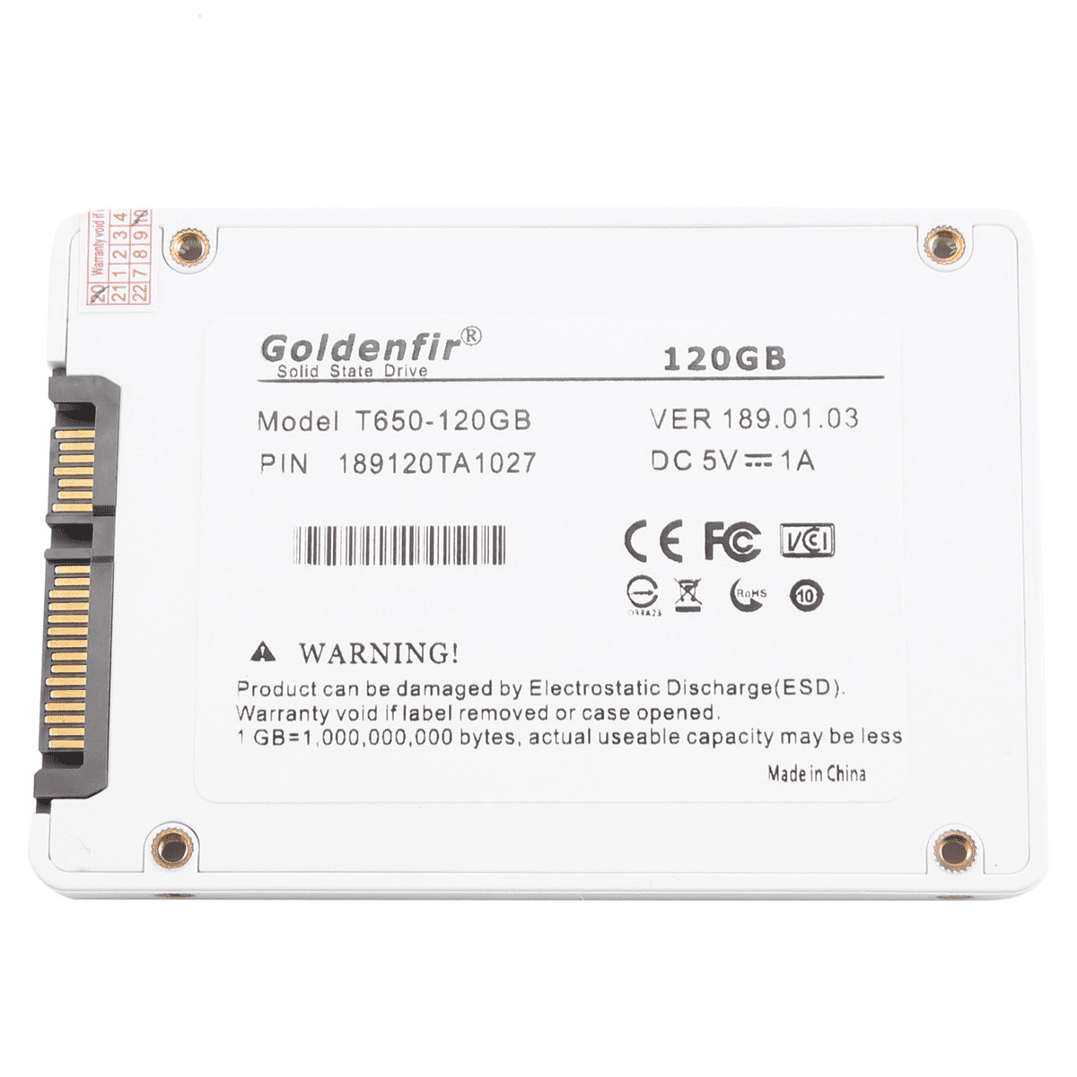 20X Goldenfir SSD 120GB SSD 2.5 Hard Drive Disk Disc Solid State Disks 2.5inch Internal SSD,20 x 2.5inch Hard Drive Disk Disc,White