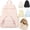 Pink, variant on Spacious Angel Wings Backpack, Lightweight Waterproof Nylon Travel Bag Multi-Pocket No pendant