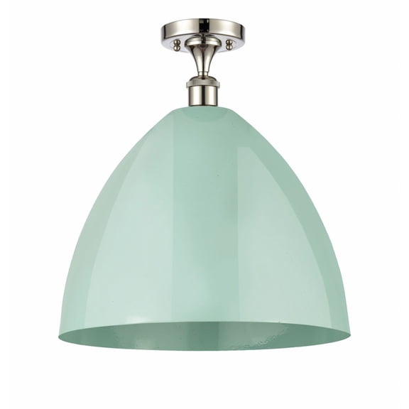 Innovations Lighting - Plymouth Dome - 1 Light Semi-Flush Mount In Industrial