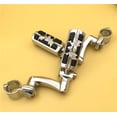 thumbnail image 6 of HTT-MOTOR Chrome Peg Mounting Kit with Wing Zombie Sull Foot Peg For Bike Equipped with 1-1/2 inch (1.5") Front Engine Guard Frame Tube Iron 883 XL883N Electra Glide Ultra Road King FLHR, 6 of 6