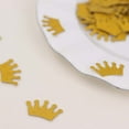 thumbnail image 2 of Efavormart 300 Pcs Gold Glitter Princess Crown Paper Confetti, Baby Shower Party Table Scatters - Double Sided, 2 of 11