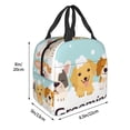 thumbnail image 3 of Sikiie Cute Dog In Bathtub1 Lunch Bag for Women & Men Adult Insulated Lunch Box, Food Lunch Containers Lunch Tote Bags for Work, Travel, Outdoor, 3 of 8