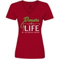 thumbnail image 3 of Inktastic Donate Life-Be an Organ Donor Women's V-Neck T-Shirt, 3 of 5