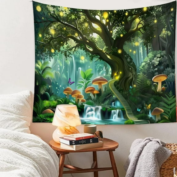 Vintage Flowers Tapestry Long Vertical Wall Hanging Reference Illustrative Botanical Tapestries for Bedroom Aesthetic Floral Tapistry Botanical Plants Tapestry Wall Hanging Cute Bedroom Decor