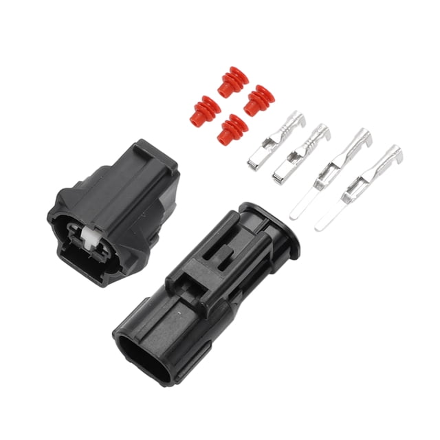 Conector de terminal de cable macho hembra de 2 pines para motor de pulverización de agua del limpiaparabrisas Unique Bargains para Nissan Teana 1 juego