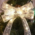 thumbnail image 5 of Christmas Ribbon LED String Light 32 Ft Christmas Decorations Christmas Tree Decoration Pendants Gifts Gold Stamped Double Layer Ribbon The Holiday, 5 of 6