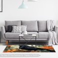 thumbnail image 6 of Crow Elegant Grey Polyester Indoor Rug - Soft and Durable Floor Mat for Home Decor - 4x6 Area Rug for Living Room and Bedroom - Backing and Easy to Clean, 6 of 6