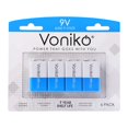 thumbnail image 1 of Baterías Voniko de 9 V - Paquete de 4 baterías alcalinas de 9 V - Ultra duraderas con una vida útil de 7 años, 1 of 5