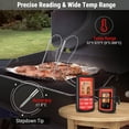 thumbnail image 2 of ThermoPro TP20BW Wireless Meat Thermometer with Dual Meat Probe, Digital Cooking Food Meat Thermometer Wireless for Smoker BBQ Grill Thermometer, 2 of 9