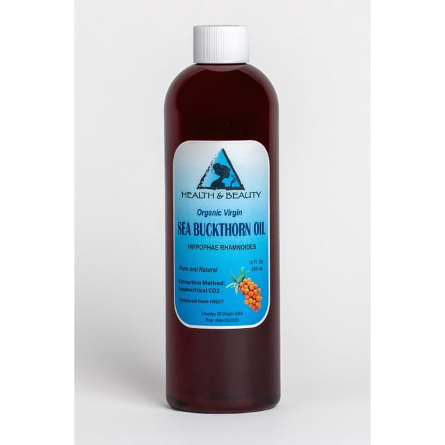 Huile d'Argousier Non Raffinée Biologique extra Vierge Extraite au co2 prime pure 24 oz