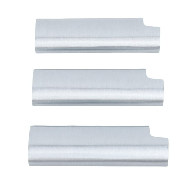 3PCS Zinc Alloy Lighter Case Metal Lighter Holder Protective Sleeve with Stylish Design for Travel Party Bar