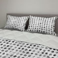 thumbnail image 2 of Black and Grey Comforter & Sham Bedding Set, Watercolor Circle Blobs or Splashes in a Repetitive Pattern, 3 pcs Duvet Set Microfiber Filling Quilt, 5 Sizes, Dark Grey and Pale Taupe, by Ambesonne, 2 of 4