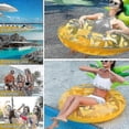 thumbnail image 4 of Anneau de Natation Gonflable Ananas avec Dossier en PVC, Grande Bouée_Perfect Gift, 4 of 5