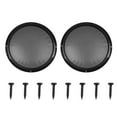 thumbnail image 1 of Unique Bargains 2pcs 2' Black Round Car Speakers Cover Steel Mesh Sub Woofer Subwoofer Grill Protector, 1 of 5