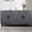 Antique Dark Grey, variant on Thickened Taupe Grey Wooden Buffet Cabinet With 4 Doors And Practical Design Vintage Style Door Sideboard Lacquer Functional Storage