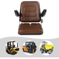 thumbnail image 5 of Tractor Seats, Universal Compact High Back Mower Seat w/Adjustable Armrest, Easy to Clean & Install, for Excavator, Forklift, Skid Loader, 5 of 7