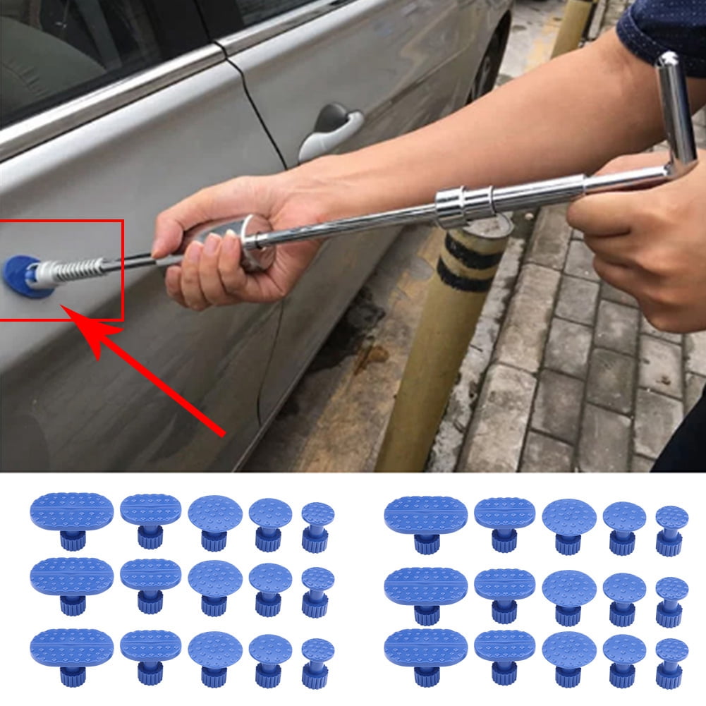 18x Blue Glue Pulling Tabs Paintless Car Dent Hail Repair Damage Removal Tool US 