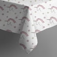 thumbnail image 5 of White Cartoon Unicorn Star Pattern Square Tablecloth,Waterproof Square Table Cover,Wipeable Spillproof Washable Table Cover for Home Kitchen Party Decor 52"x52"(132x132cm), 5 of 6