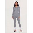 thumbnail image 2 of Women's Drawstring Hooded Zip Front Track Jacket, 2 of 4