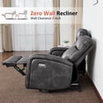 thumbnail image 5 of MCombo 65.7" Zero Wall Hugger Power Recliner Loveseat Sofa with Console for Small Space, Living Room, RV, Dark Grey, 5 of 11