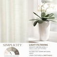 thumbnail image 5 of DriftAway Ivory Linen Curtains 96 Inches Long for Living Room Thick Semi Sheer 2 Panels Farmhouse 3 Inch Rod Pocket Back Tab Boho Rustic Light Filtering Window Drapes for Bedroom Privacy Assured, 5 of 8