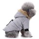thumbnail image 2 of Chaqueta para perro Gloria con capucha a prueba de frío gris Talla M, 2 of 9