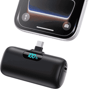 Mini Portable Charger, Power Bank 5000mAh PD USB C Portable Phone Charger, Travel Essentials Battery Pack for iPhone 17/16/15 Series/Android/Samsung