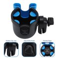 thumbnail image 2 of Portavasos para cochecito con soporte para teléfono, portavasos para bicicleta, portavasos universal 2 en 1 para cochecitos, bicicletas, sillas de ruedas, azul, 2 of 4