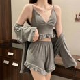 thumbnail image 2 of Ensemble de 3 Pyjamas pour Femmes Ensembles Pyjamas et Shorts Pyjamas Tenues de Détente, 2 of 5