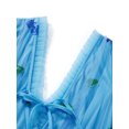 thumbnail image 4 of Gureui Women's Short Sleeve Party Dress, V Neck Tie-up Front High Waist Fruit Sequins Ruffle Tulle Hem Slim Fit Prom Cocktail Party Princess Dresses, 4 of 9