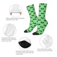 thumbnail image 3 of Rateoe alien cartoons for Women Casual Calf Socks - Cute Crew Socks - Thin Soft Above Ankle Socks Size 5-11, 3 of 6