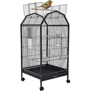 Miumaeov 360° Full Hollow Design Iron Bird Cage, Special Large Oversized Large Home Bird Cage for Tiger Skin Parrot Pachyderm Lovebird Budgie