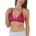 thumbnail image 3 of ToBeInStyle Women's Eyelet Lace T-Back Plunge Bralette, 3 of 6