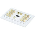 thumbnail image 3 of Monoprice 3-Gang Surround Sound Distribution Wall Plate w/ HDMI (2 Pack) Plugs (7"x5.5"x1.6"), 3 of 5