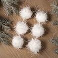 thumbnail image 1 of Fiudx Adornos para Árbol de Navidad, Adornos de Espuma Flocada, Juego de 12 Piezas, Color Marrón, Hebillas de Metal para Colgar Fácilmente, Elegante Escena Invernal, Decoración para Fiestas En Casa,, 1 of 5