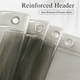 thumbnail image 3 of Inosoo Clear Gray Shower Curtain Liner, 100% EVA Heavy Duty & Soft, 72"x 72" , Magnetic, 3 of 10