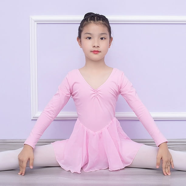 Girls Ballet Dance Dress Tulle Tutu Skirt Cotton Leotard Gym Dancewear  Costume