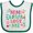 White and Green, variant on Inktastic Mimi and Papa Love Me Girls Baby Bib