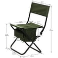 thumbnail image 3 of BISHE Set of 5, Folding Outdoor Medium Size Table and Chairs Set for Indoor, Outdoor Camping, Picnics, Beach,Backyard, BBQ, Party, Patio, Black/Green, 3 of 9