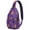 Halloween Spider Bat, variant on Sling Backpack,Halloween Spider Web and Spiders Sling Bag with Water Bottle Holder,Waterproof Sling Bag for Men/Women with Headphone Jack for Hiking,Travel