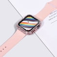 thumbnail image 7 of KOMI 40mm Case Compatible with Apple Watch Case with Screen Protector, Bling Diamond Overall Protective Case Compatible with Apple Watch Series 6/5/4 SE, 40mm, Pink, 7 of 7