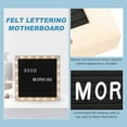 thumbnail image 3 of MasteelfCA 1 Set Durable Message Board Practical Wooden Letters Models Felt Board, 3 of 8