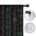 thumbnail image 4 of Blackout Kids Curtains,Neon Outline Dinosaurs Childrens Insulated Curtains Set Of 2,Bedroom Essentials,Toddler Room Decor 42"x54", 4 of 5