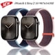 thumbnail image 2 of Correa de nailon para Apple Watch Ultra/2 10 9 8 7 6 5 4 3 SE/2 Pulsera deportiva Loop Iwatch 49mm 46mm 45mm 44mm 42mm 41mm 40mm Correa, 2 of 5