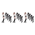 thumbnail image 3 of ZLight 4pair Odorless Knee High Stockings Easy To Wear All Body Shape Suitable Stylish Sports Socks Balck 3Set, 3 of 6