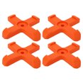 thumbnail image 1 of Butée de Roue Cric à Languette, 4 Pcs Support de Cric à Languette RV Forte Capacité de Charge Transport Facile Répartition Uniforme du Poids Durable PP pour Crics de 2 Po et 6 Po de Diamètre pour RV, 1 of 8