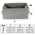 thumbnail image 3 of Dznils Fabric Storage Bin Basket Box Closet Organizer Drawer Container Household Storage Boxes with Carrying Handles for Toy,Books,Clothes, 3 of 9