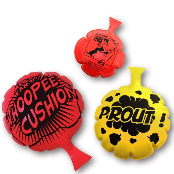 [Paquete de 3] Cojín Whoopee para niños mayores de 3 años Cojín Woopie Favor de fiesta para [4 6 8 pulgadas] [Sin inflado automático] [Recompensa] [Broma] [Broma con truco novedoso] Regalo y juguete p